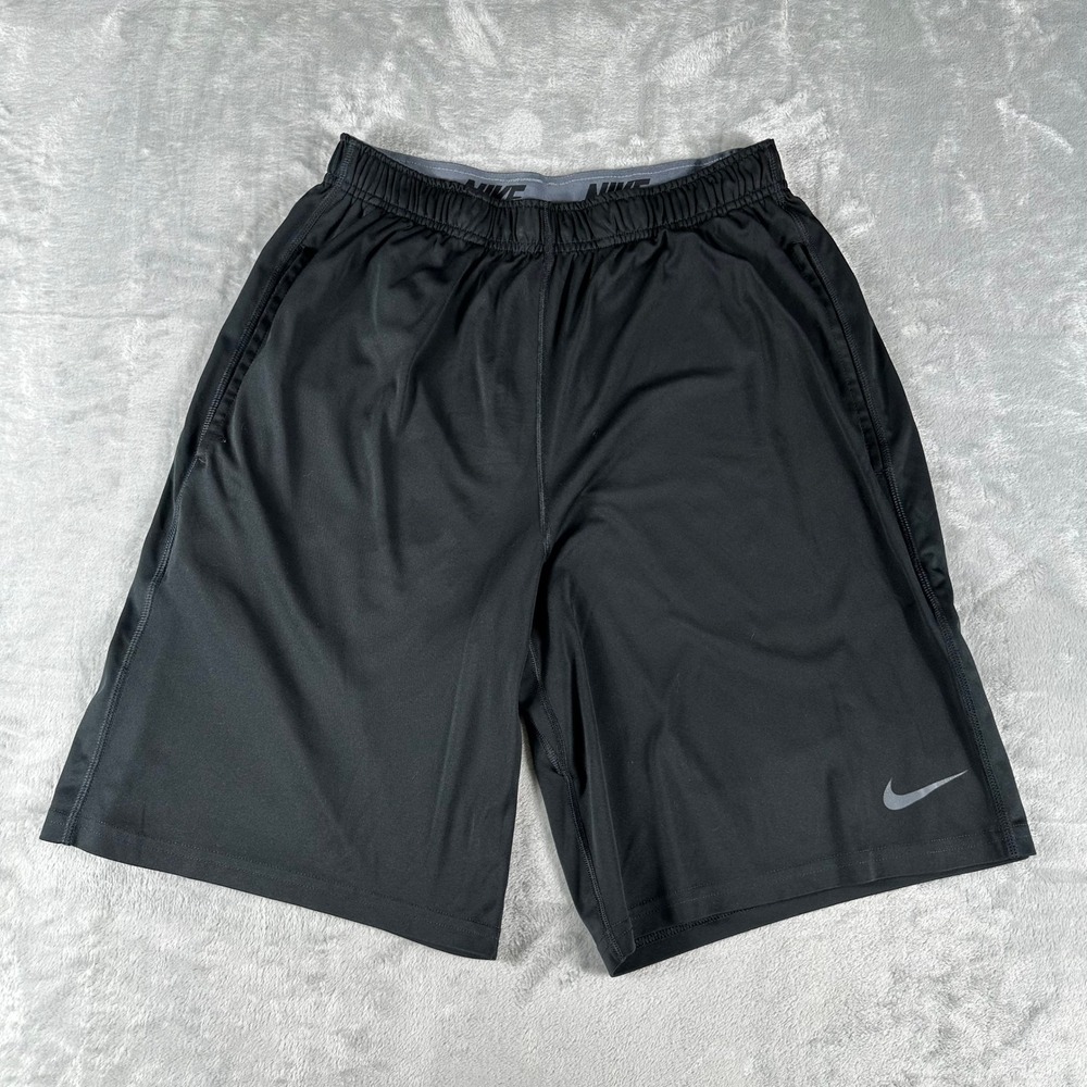 Nike Dri-FIT Athletic Shorts Mens Medium Black Performance Gymwear Activewear